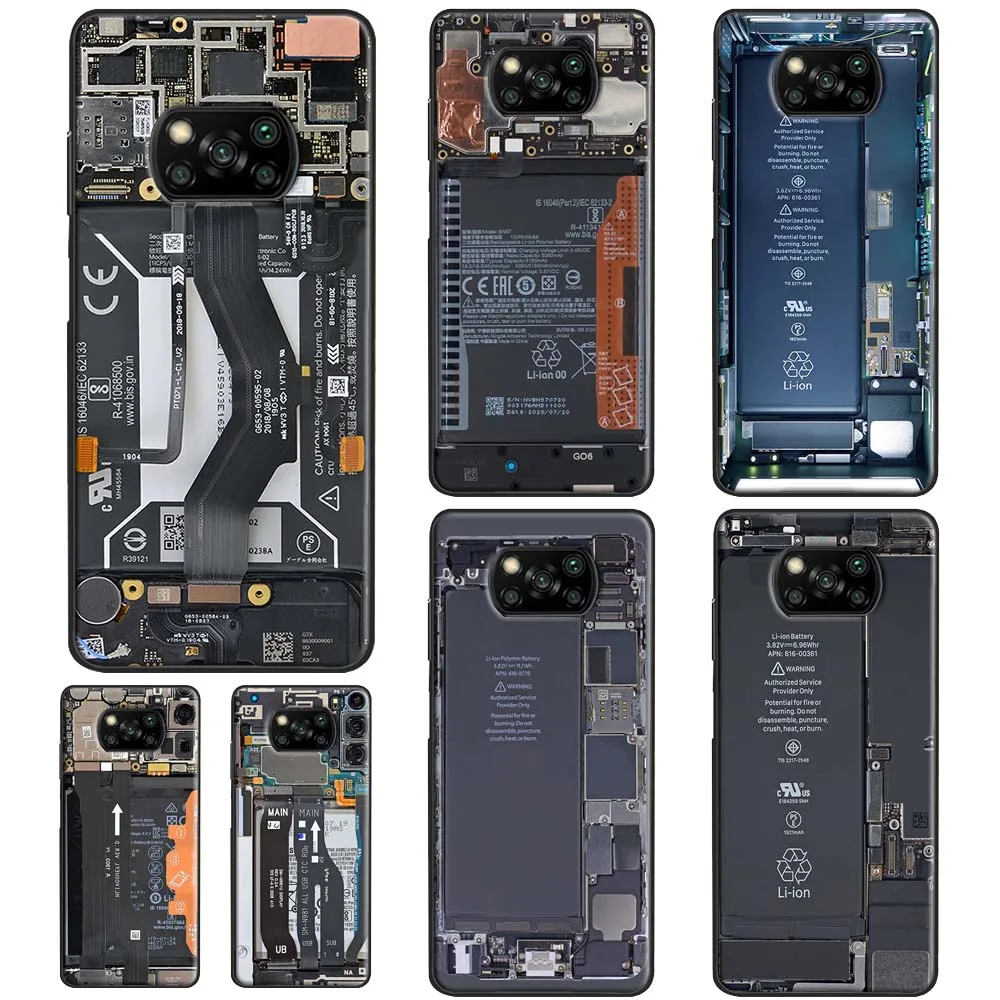 Płyta główna do Xiaomi Mi 11 Lite 11T Pro Mi Note 10 Lite Mi 11 Ultra Etui na telefon do POCO X3 Pro F3 M3