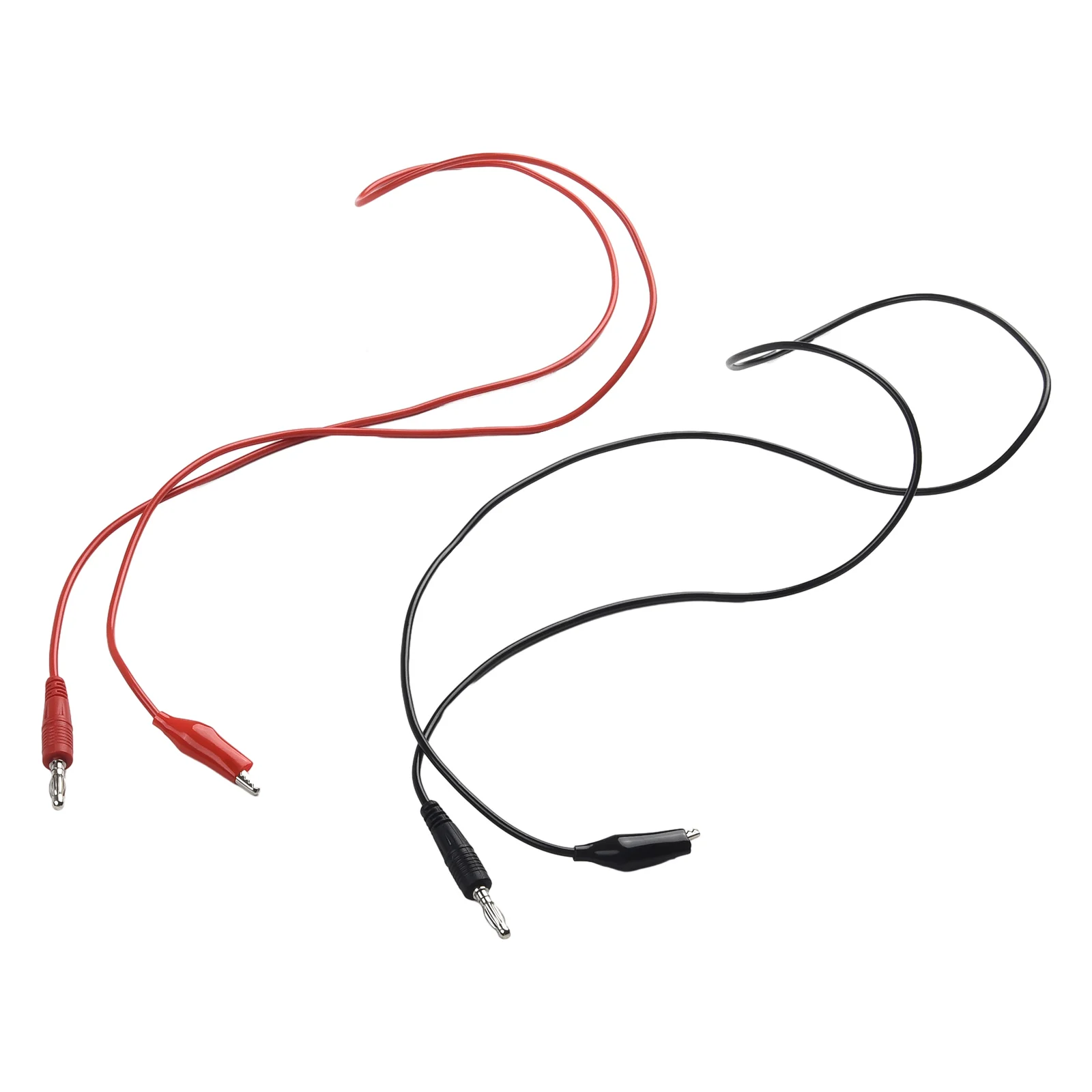 P1038 4mm Banana Plug To Alligator Clip Multimeter Test Leads Cable Line Jumper Wire Red Black Analysis Instruments