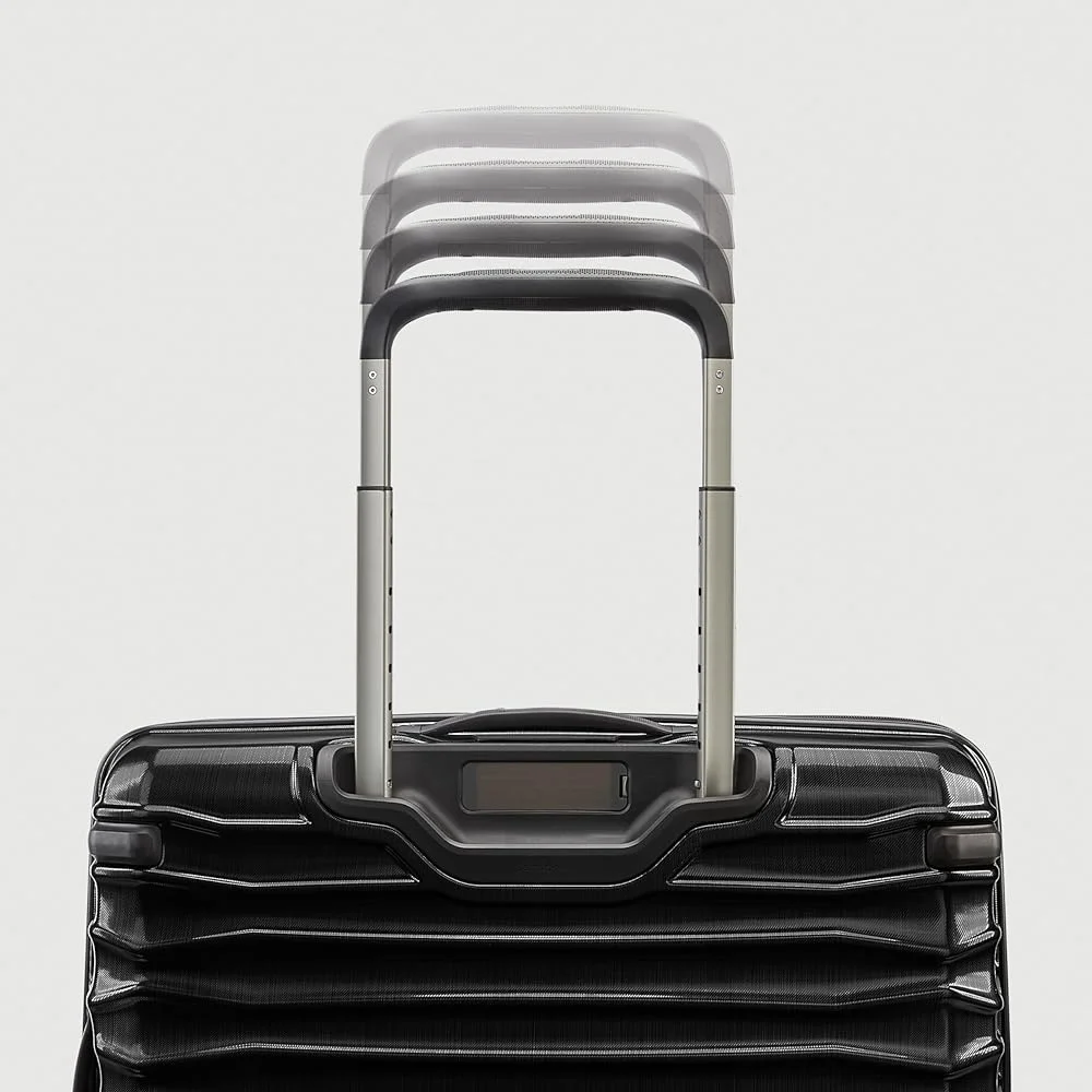 Expandable Hardside Luggage with Double Spinner Wheels Tru-Trac Wheel System Ergonomic Pull Handle Durable Polycarbonate Shell