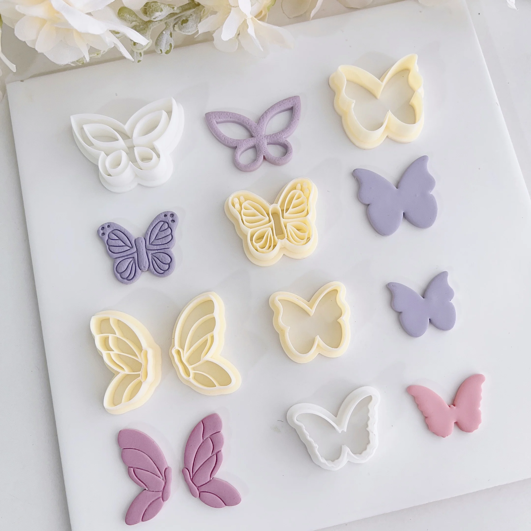 Butterfly shaped clay molds, different artistic cutting molds for earrings Polymer Clay  Polymer Clay Earrings Jewelry Cutter
