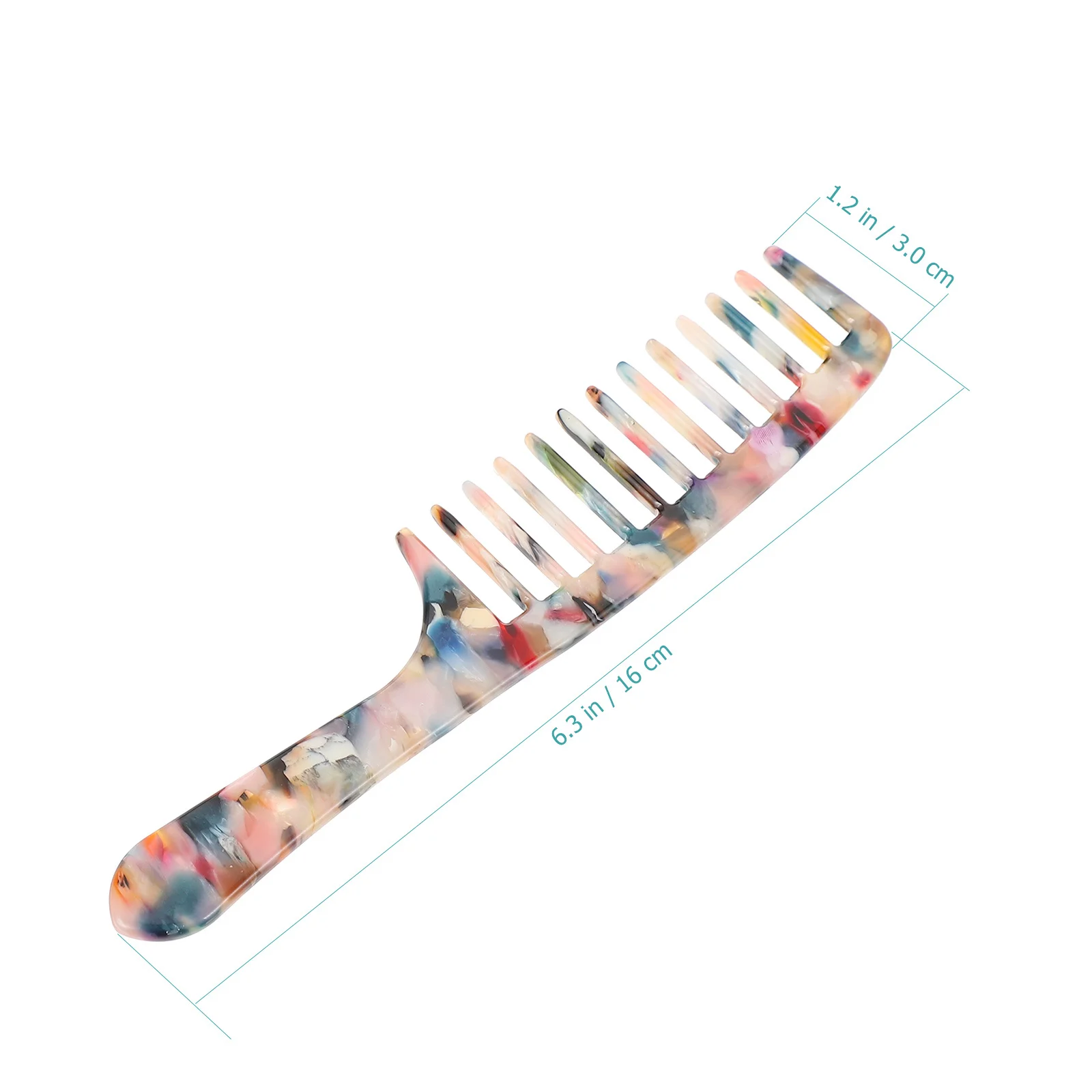 

2Pcs Wide Tooth Comb Premium Lightweight Plastic Combing Tool for Smooth Detangling and Static Free Styling Home Hairdressing