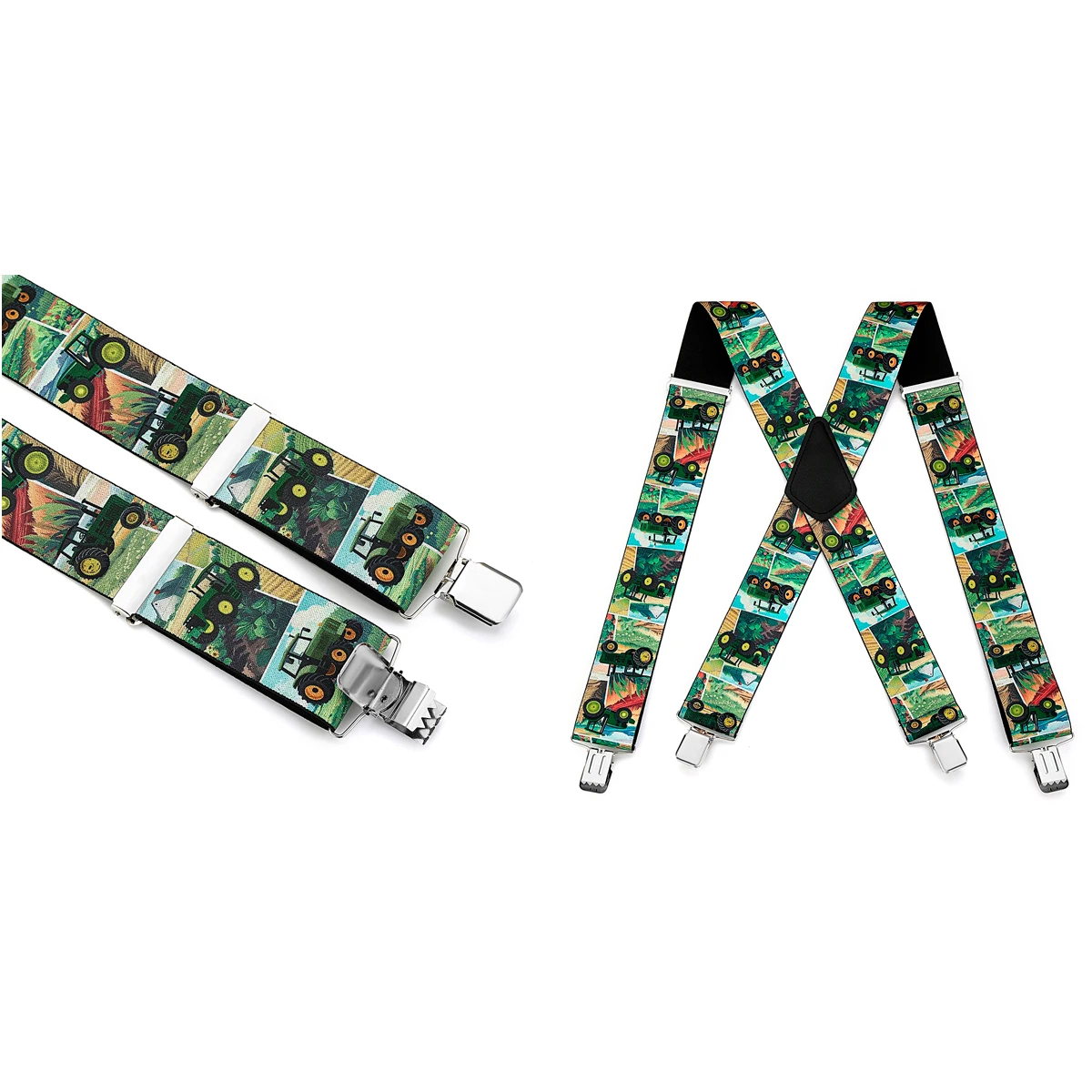 Penyangga Celana Dewasa dengan 4 Klip, Bentuk-X, Elastis, Dapat Disesuaikan, Anti-Selip