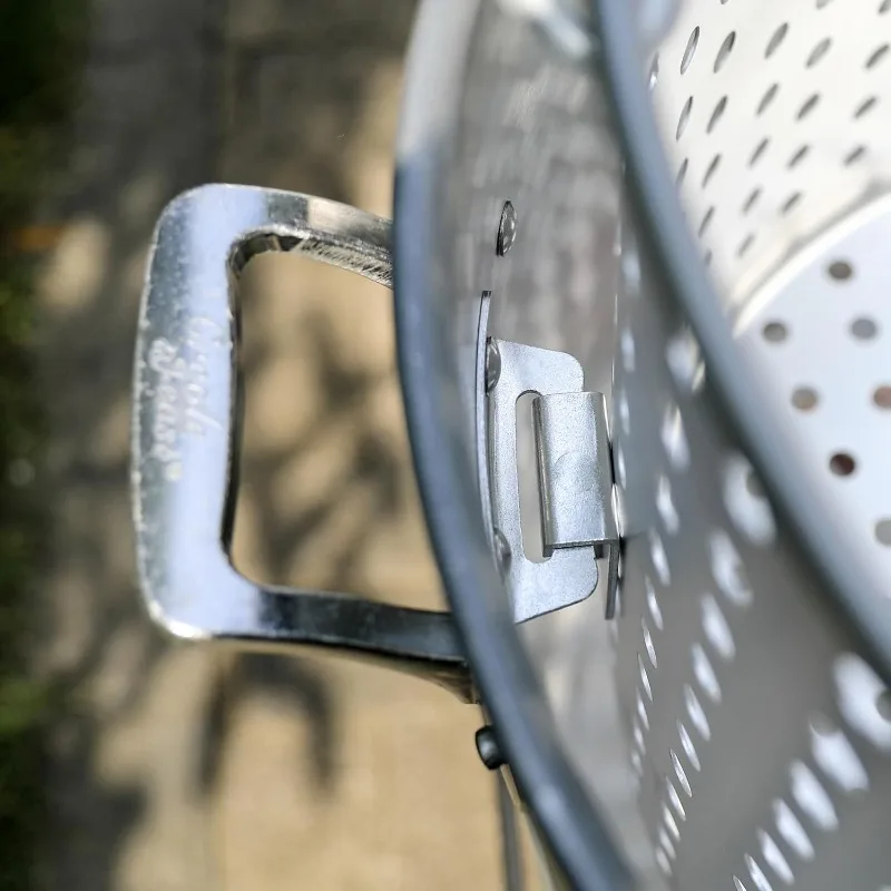 SBK1001 طقم غليان المأكولات البحرية سعة 100 لتر مع مصفاة، وعاء غليان المأكولات البحرية في الهواء الطلق وسلة مع موقد البروبان بقدرة 100,000 وحدة حرارية بريطانية