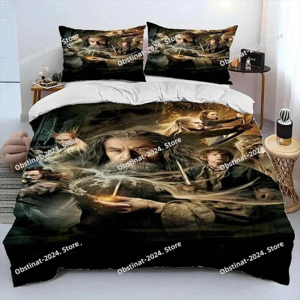 

3D L-Lord of Rings H-Hobbit Bedding Set Printed Comforter Quilt Bed Cover Duvet Cover Pillow Case 3 Pieces Sets Kids Adult Size