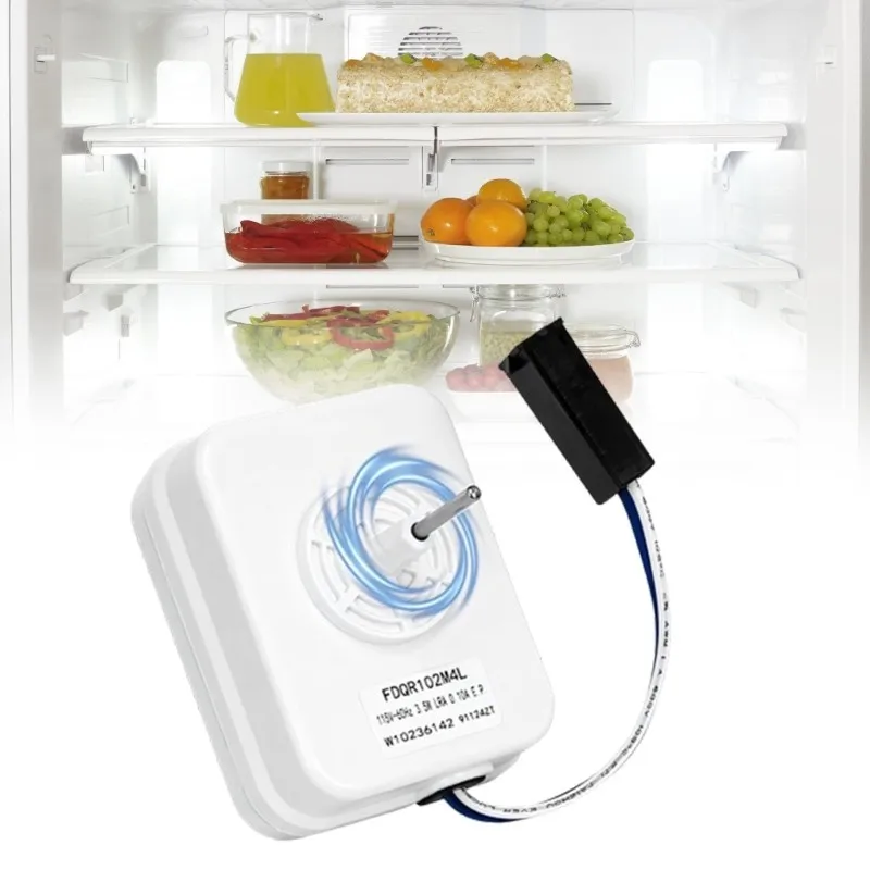 W10236142 Fridge Freezer Evaporator Fan Motor, Stable Performance Refrigerator Freezer Cooling Fan Motor Replacement Accessory