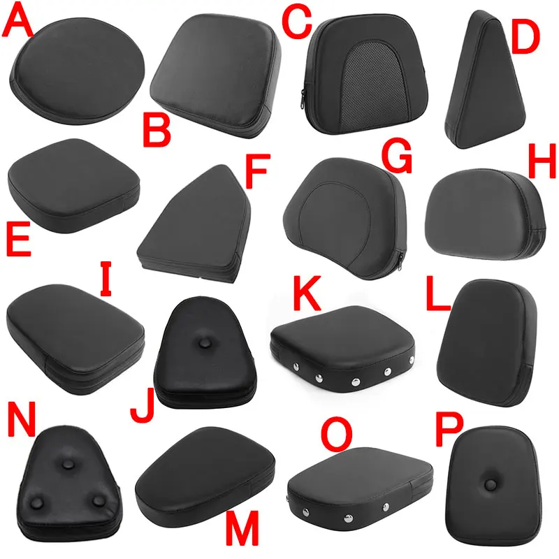 Universal Motorcycle Pillion Rear Backrest Sissy Bar Cushion Pad For Harley Honda Yamaha Suzuki Kawasaki Bobber Chopper Touring