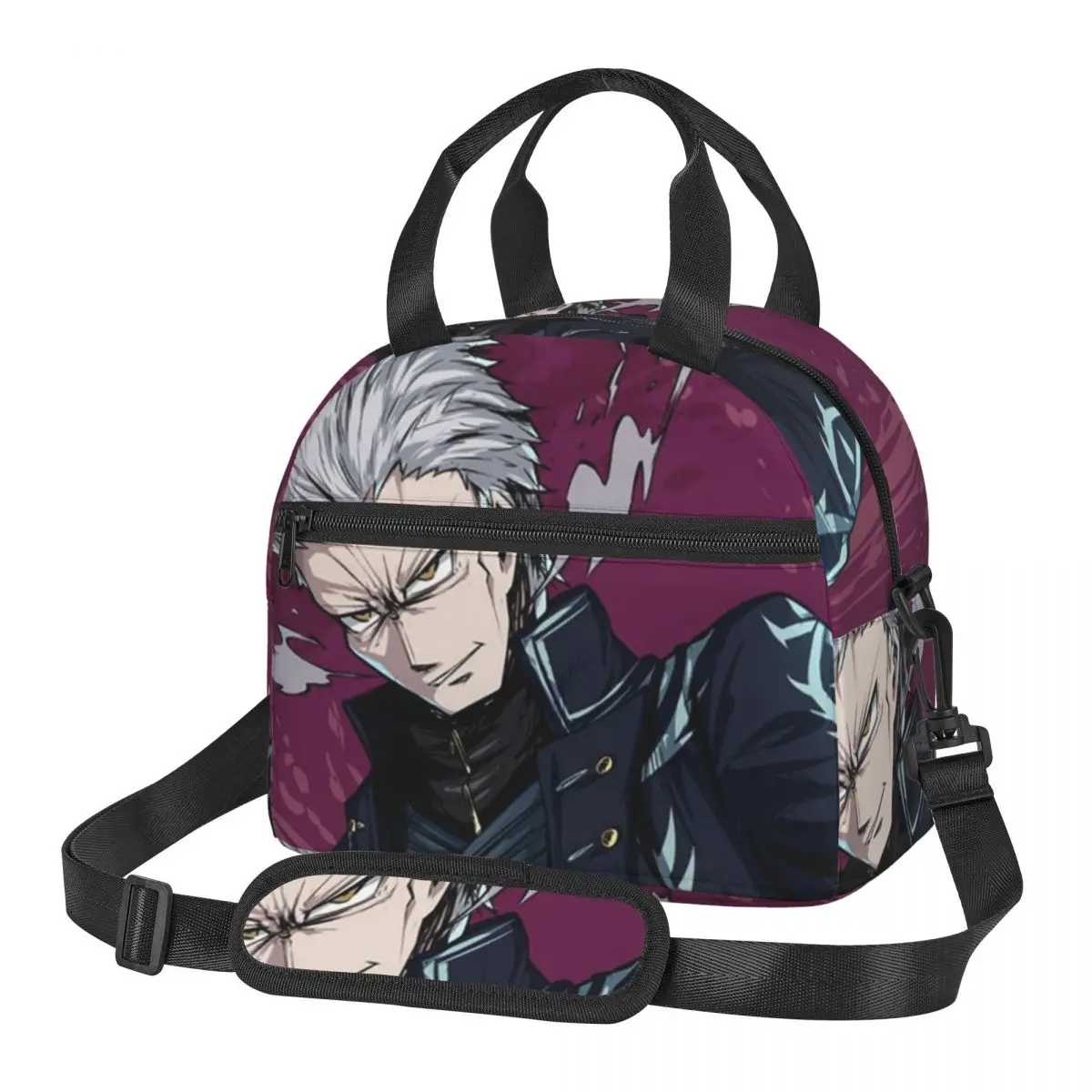 Vergil From The Devil May Cry Series Lunch Bags Insulated Bento Box Portable Lunch Tote Picnic Bags Thermal Bag for Woman Work