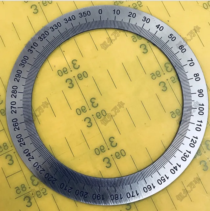 1pcs. Outer D:110MM Inner D:80MM Machine tool 360 degrees dial ring Steel disc