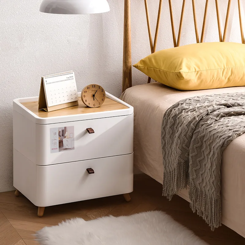 Nordic Multifunctional Bedside Table Simple Bedroom Mini Japanese Storage Cabinet Cosmetic Storage Box Living Room Furnitures