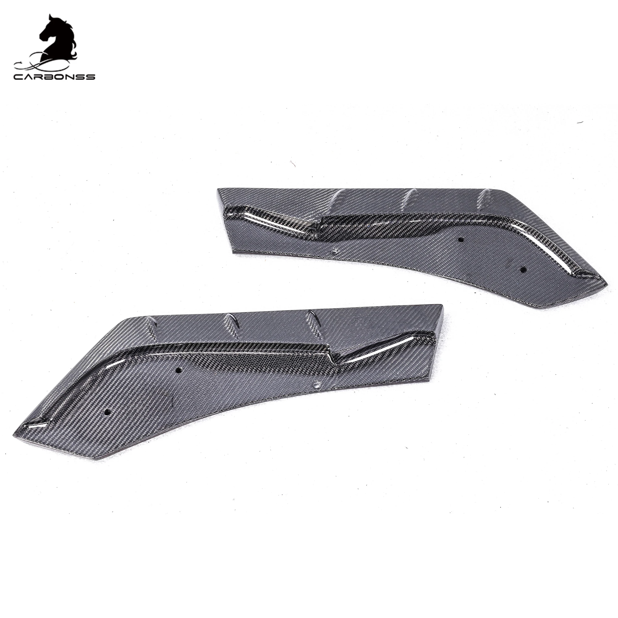 Kit diffusore paraurti posteriore in fibra di carbonio stile Manta Ray Spats laterali splitter Trim per Toyota Supra Gr Mk5 A90 A91 2019+
