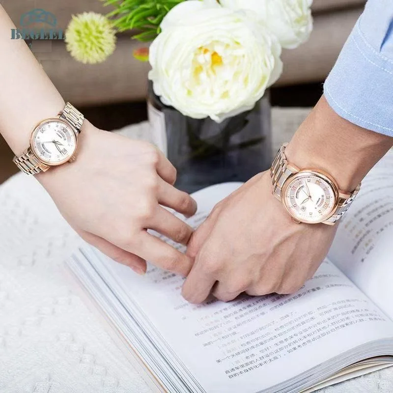 ساعة ميكانيكية كلاسيكية متعددة الوظائف للرجال من BEGEEL، ساعة ميكانيكية للرجال، ساعة ميكانيكية للرجال، تعبير للرجال، wo