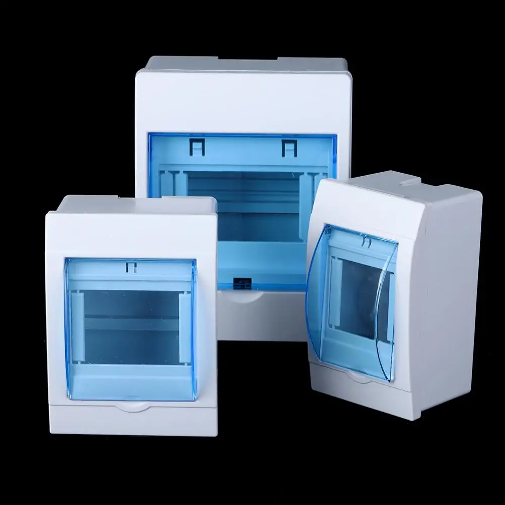 2-3/3-4/4-6/5-8/9-12 Ways Indoor Wall Mount Distribution Protection Box Electric Transparent Cover Project Case Plastic Boxes