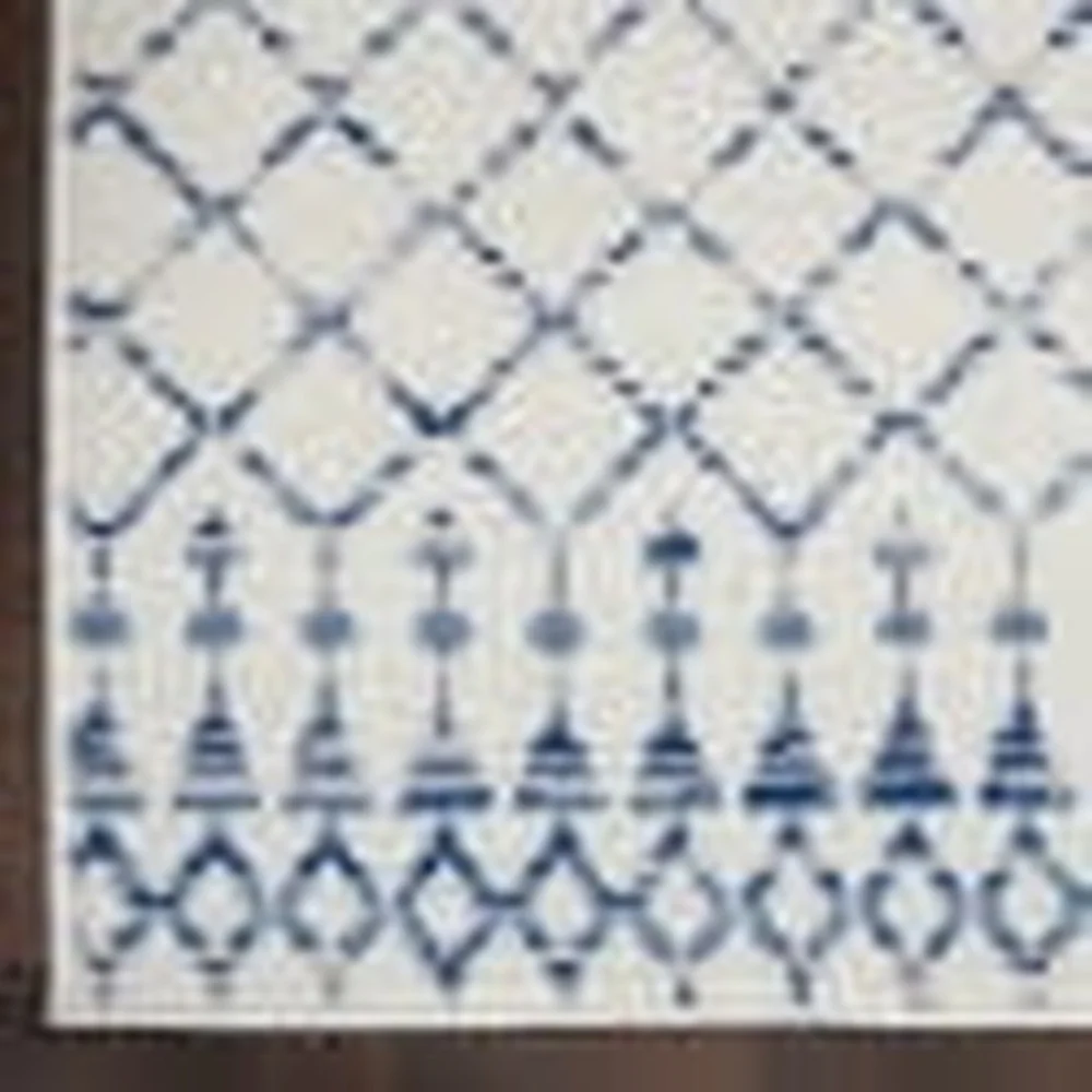 سجادة منطقة بوهيمية منخفضة المستوى ناعمة قابلة للغسل في الغسالة، عداء داخلي عتيق، زخارف هندسية قبلية سهلة التنظيف للمكتب المنزلي #5