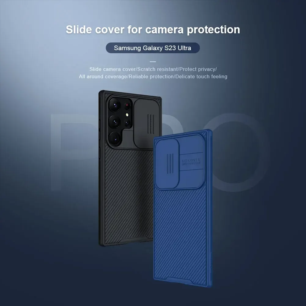 Nillkin-Samsung Galaxy s23 ultra,s23 plus,s22 ultra,s21 ultra,s20に適したCamshield proスライドカメラカバー,電話ケース,プロテクター