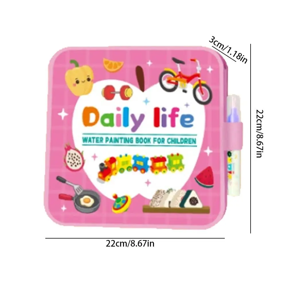 Quaderno da disegno per graffiti pieghevole creativo fai-da-te per bambini Libro da disegno ad acqua magica Libri da colorare Giocattoli educativi