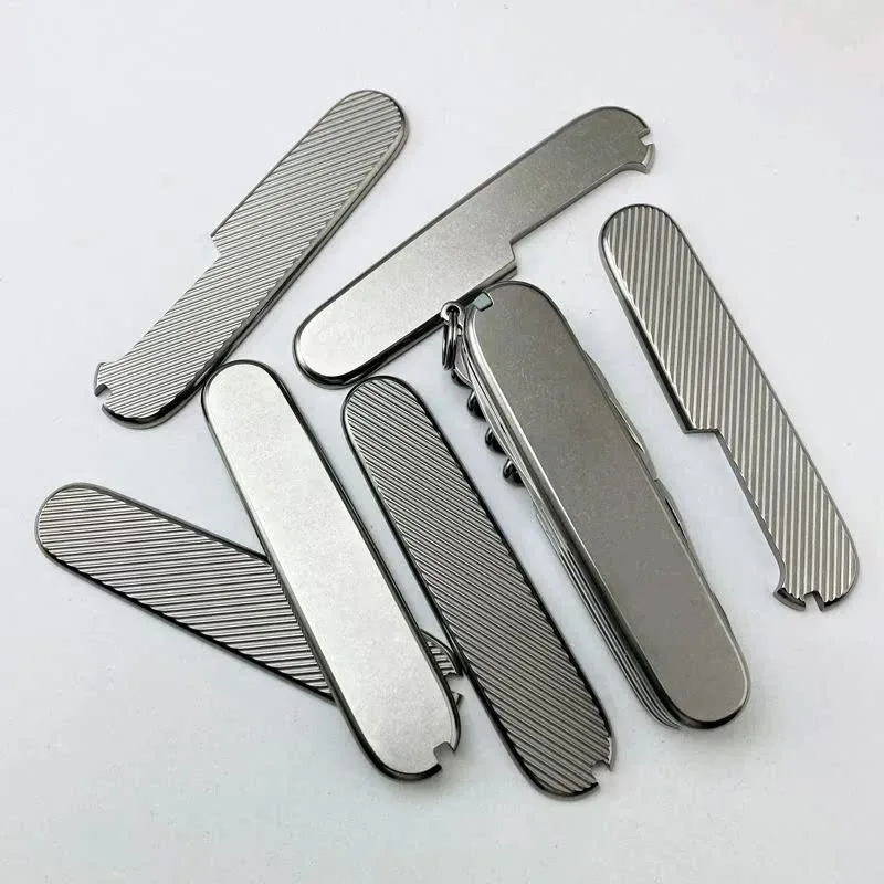 TC4 Titanium Handle Scales for 91mm Swiss Knife – 2-Piece DIY Upgrade KitGoods in stock