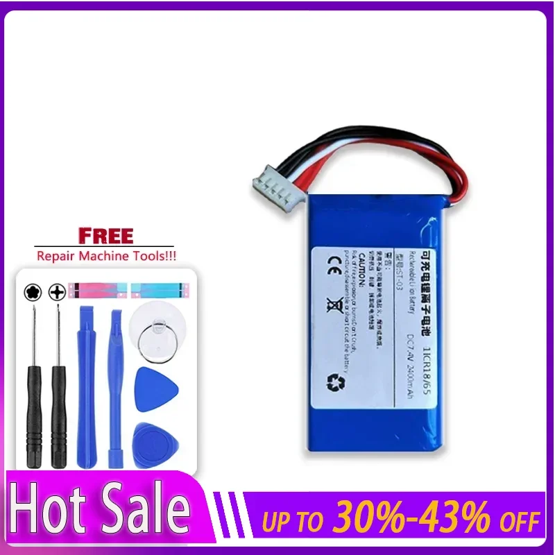 2400mAh Replacement Battery ST-03 for Sony SRS-X33 Portable Battery Warranty + Track Code