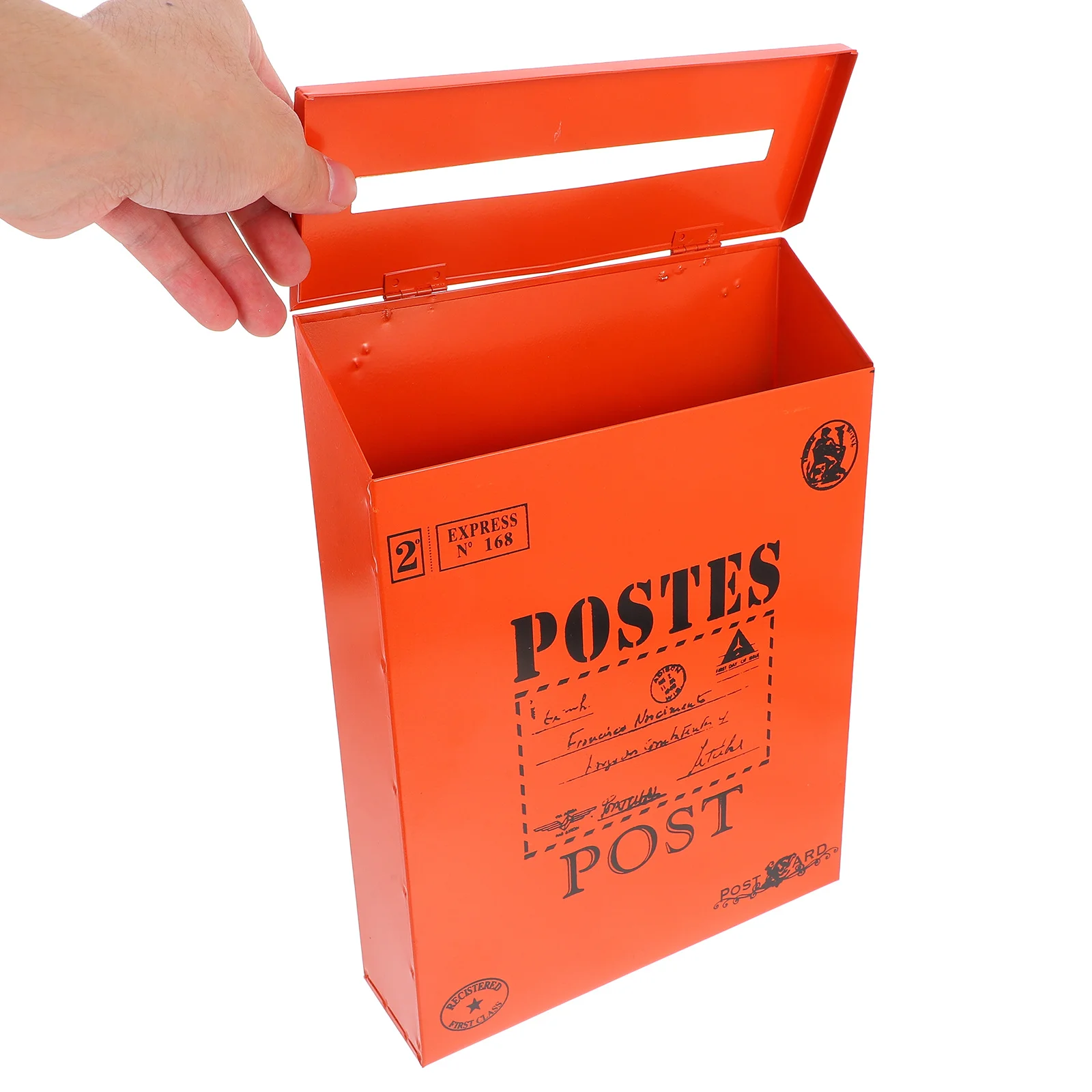 

Vintage Letter Box Wall Mount Iron Mailbox for Garden Home Decor Retro Style Post Box Storage Organizer Wall Mount Mailbox