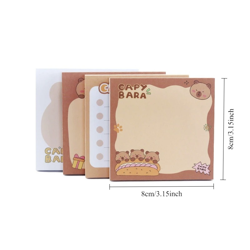 50 ورقة للأطفال الكرتون نشرها ورقة خنزير غينيا مذكرة ملاحظات لاصقة منصات القرطاسية ملصقات دفتر مخطط رسالة ملصق