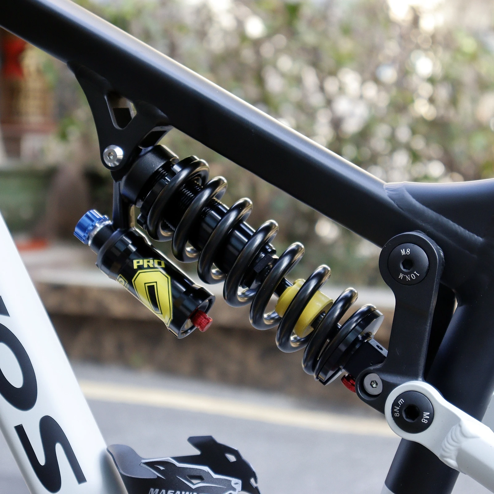 EVOSID MTB Bike Rear Shock Absorber DH FR AM MOTORCYCLE SHOCK BIKE ABSORBER 550lbs Downhill Mountain Bicycle Spring Suspension