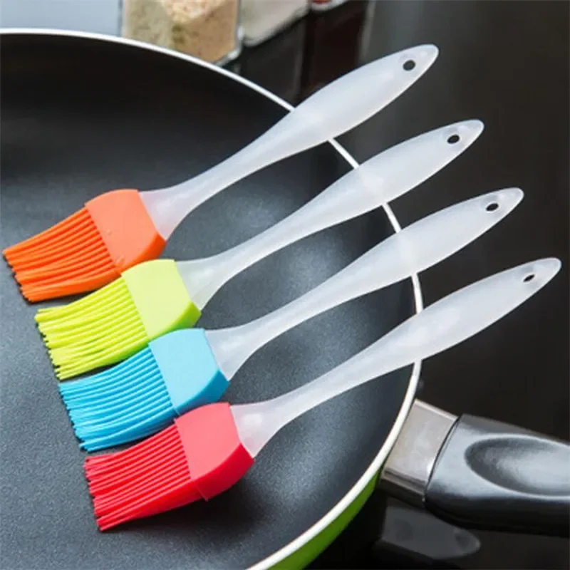 Useful Silicone Oil Brushes Baking Bakeware Bread Cook Brushes Pastry BBQ Basting Brush Seasoning Oil Brushes Kitchen Tools