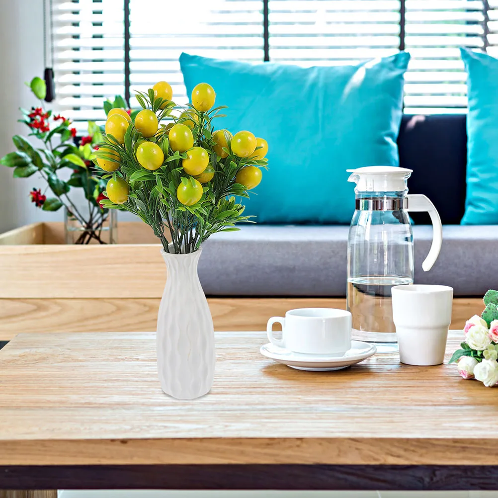 

3pcs Artificial Fruit Branch Decorations Lifelike Fake Fruits For Home Kitchen Dining Table Decoration Party Decor Simulation