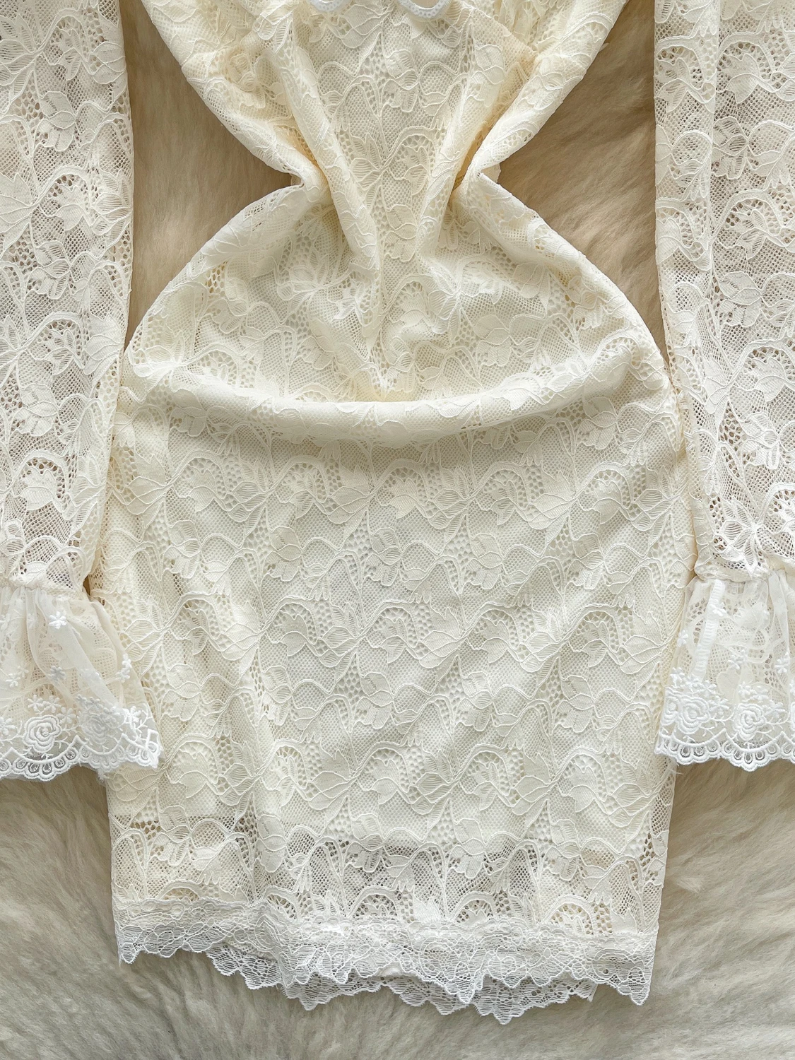 퓨어 디자이어 슬레 여성용 롱 스웨이드 브이넥 섹시 스파이시 걸 레이스 하이웨이스트 바디콘 스커트 시티 커뮤트