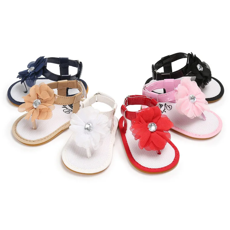 Yibubu scarpe da bambino suola morbida Ruffle neonate sandali per neonate-scarpe da neonato antiscivolo primi camminatori estate