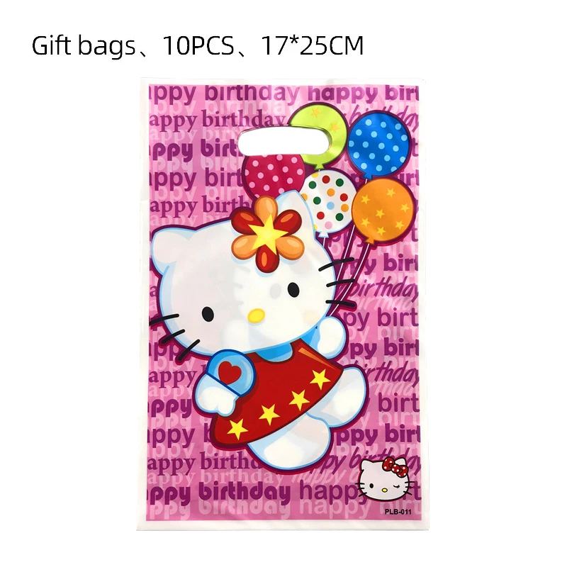 Hello Kitty Gift Bags Birthday Party Decoration Kawaii Kuromii Cinnamorolll Candy Bag Baby Shower Kids Favors for Party Supplies