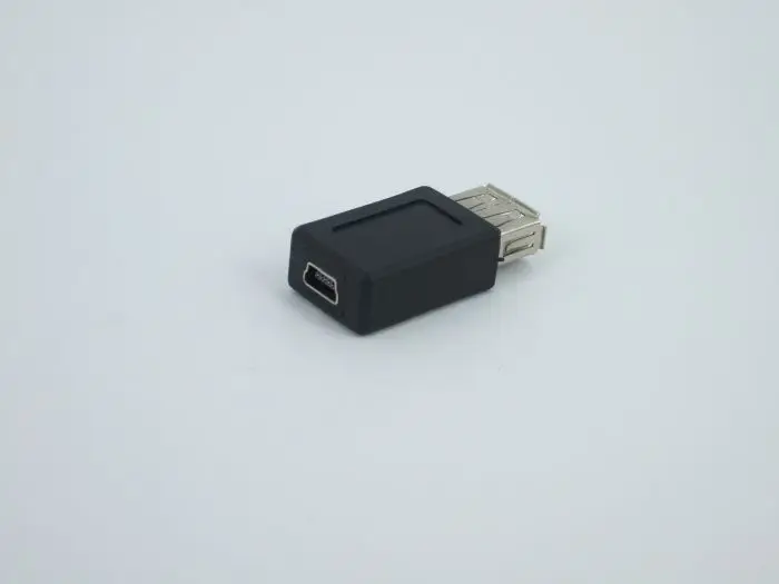 New Black USB 2.0 Type A Female to Mini USB 5pin B Female Adapter Plug Converter USB 2.0 to Mini USB Connector