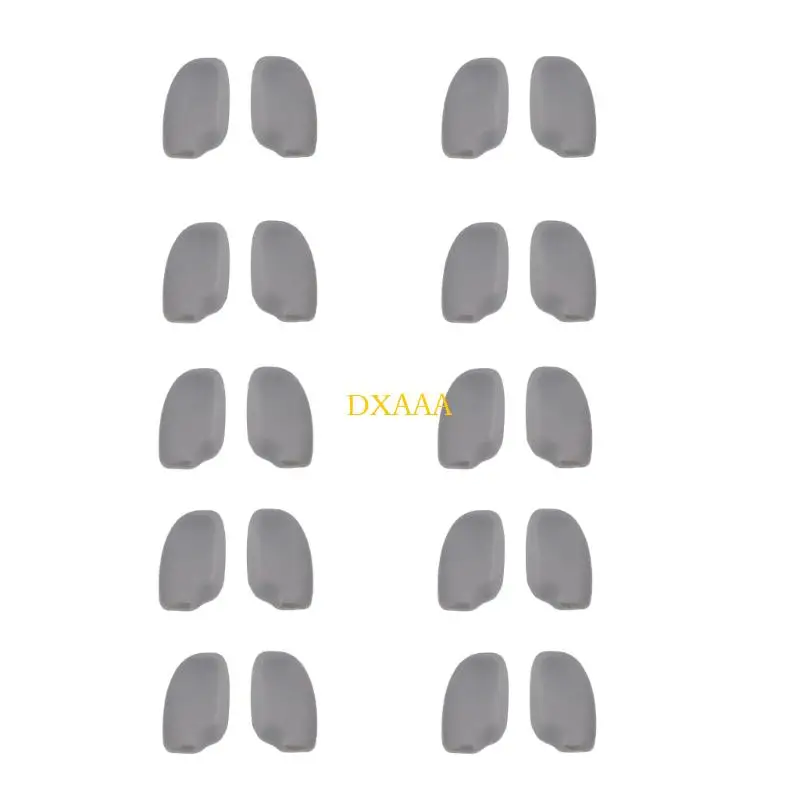 DXAA Easy to Install Silicone Nose Pad Secure for Glasses Accessories Pack of 10