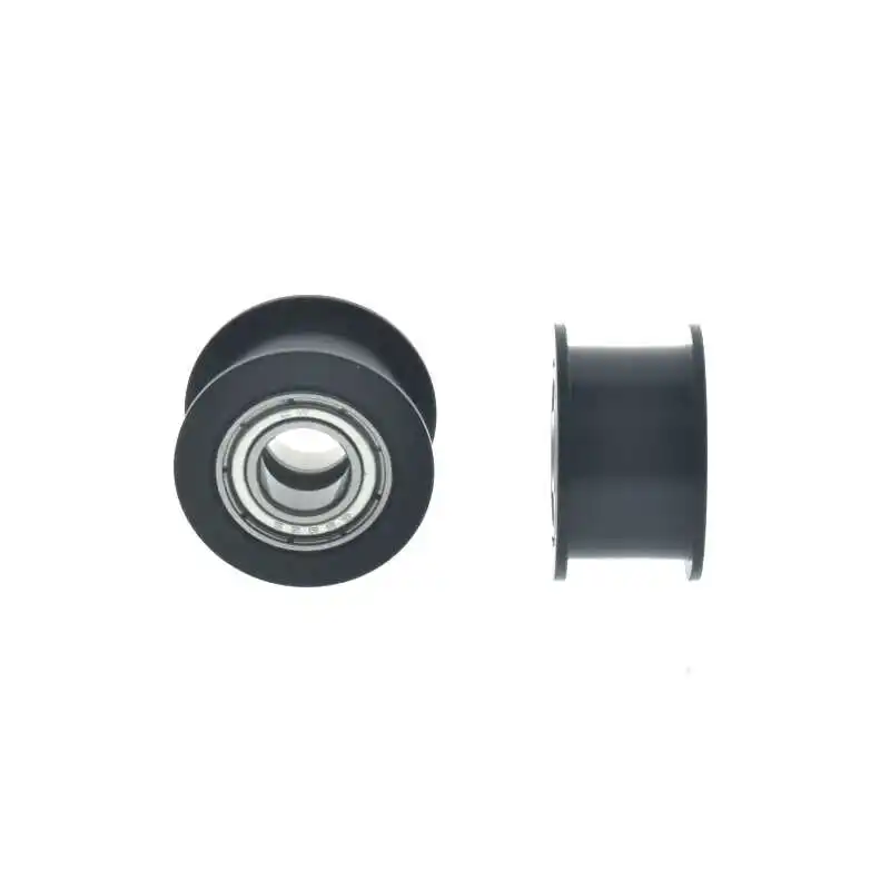 1Pc 5x23x3mm wheel 625 single bearing inner diameter black I-shaped sliding pulley non-standard belt surface