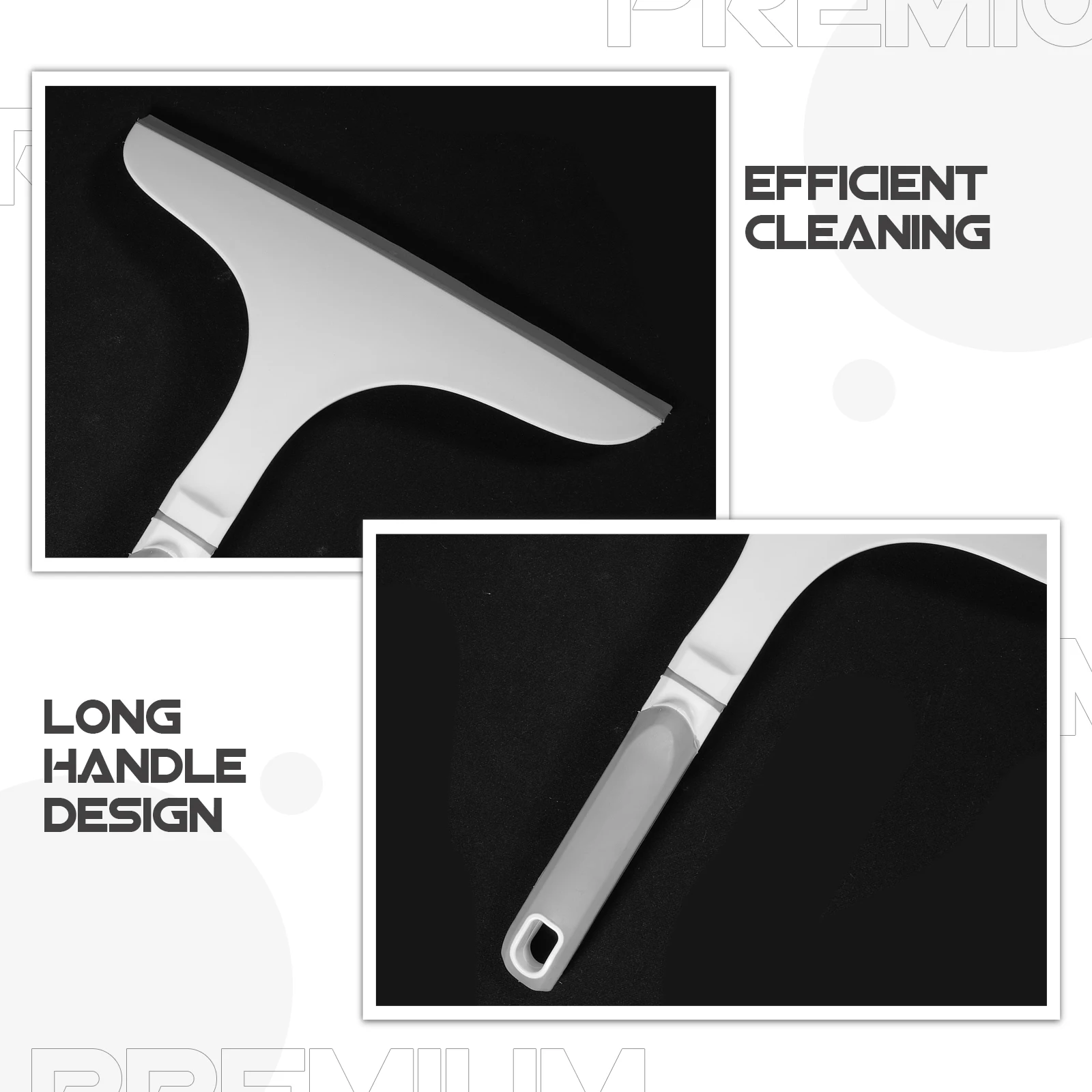 

Glass Scraper Cleaner Window Squeegee for Shower Doors Car Windshield TPR PP Material Portable Efficient Cleaning Tool