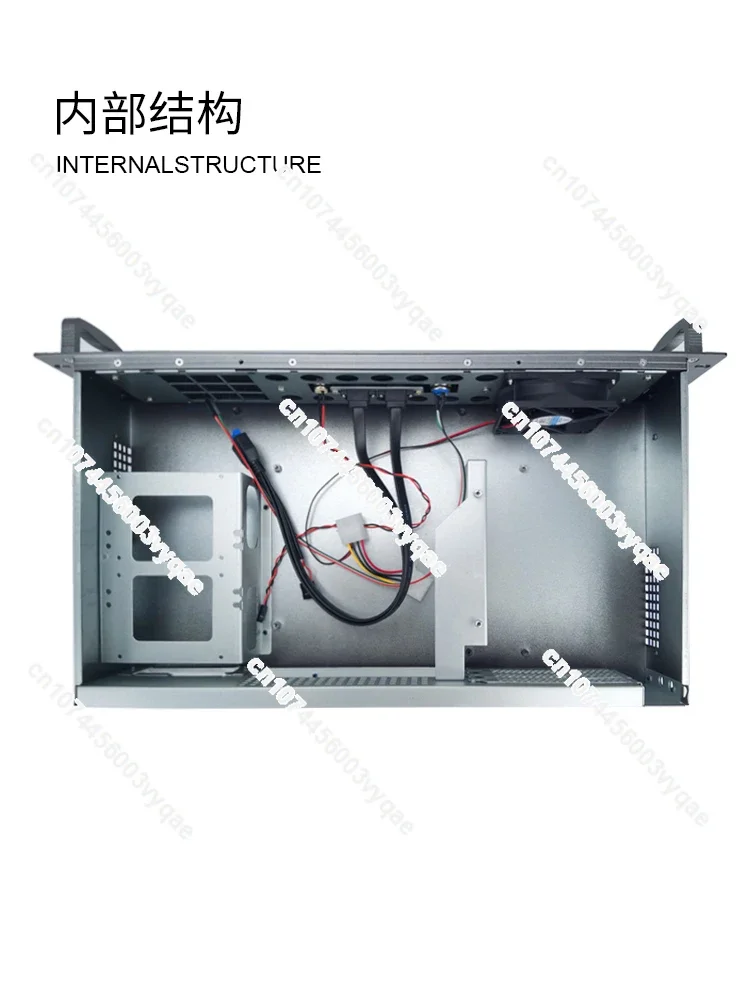 2U Chassis 250 Short Aluminum Panel Rack Type Full Height Slot ITX Main Board Compact Computer Host Server Housing