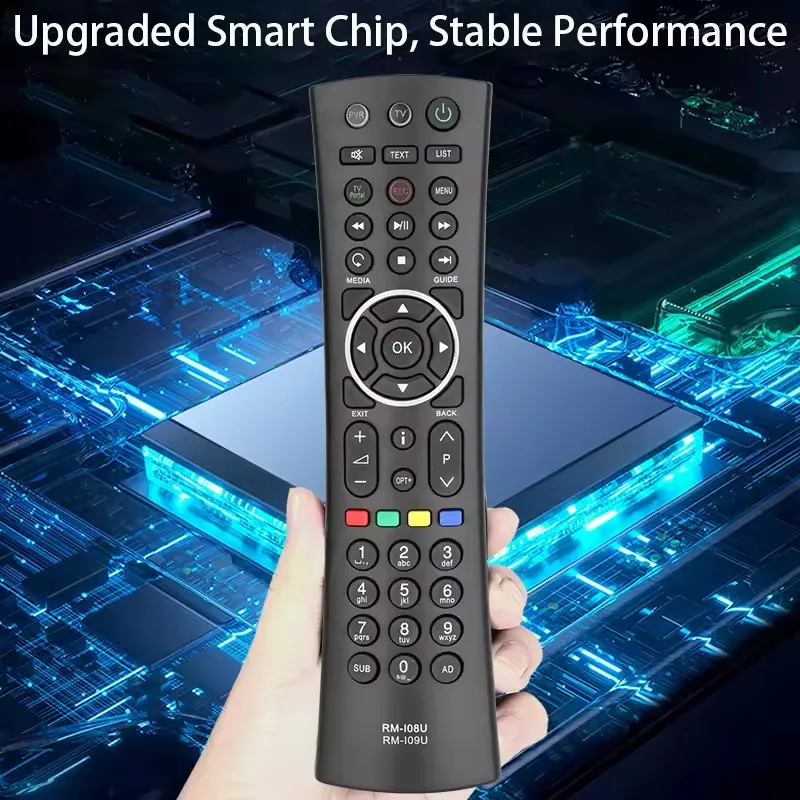 ABS Replacement Remote Control Suitable for HUMAX TV Set-top Box Remote Control Freesat I08U RM-109U Freeview HD Digital TV