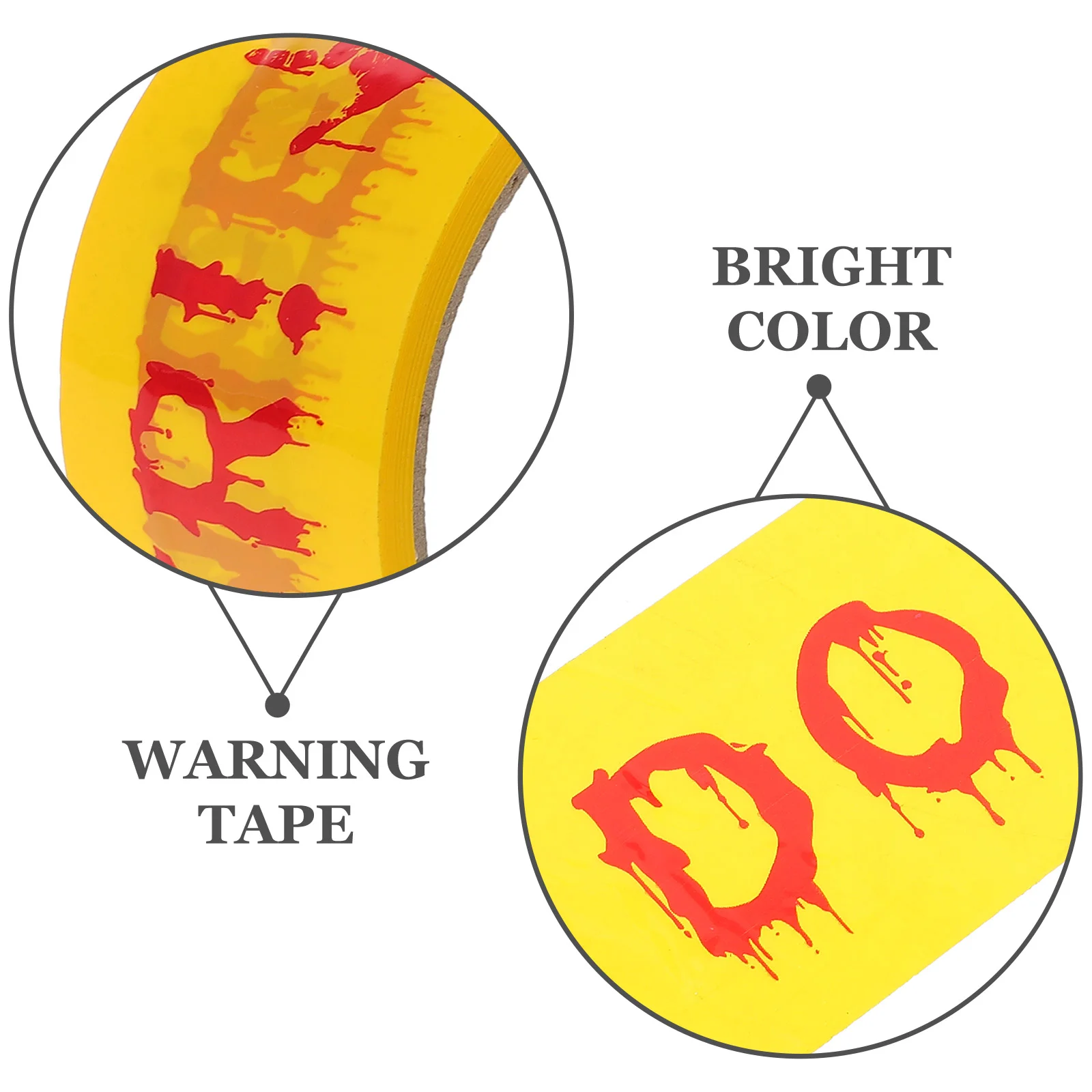 Halloween Warning Tape Decorations Indoor Scary Tapes Safety Fall for Kitchen Crime Scene Hazard B Party