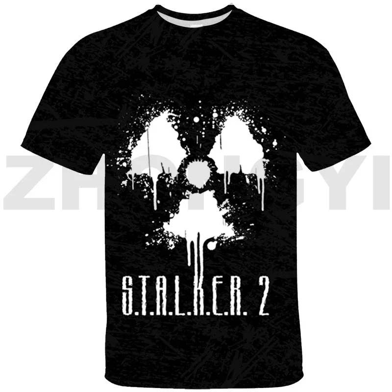 3D Trendy Game Stalker 2 Heart of Gun T Shirt Oversized Tshirt Kids Short Sleeve S.T.A.L.K.E.R. 2 Tops Tee Streetwear T-shirt