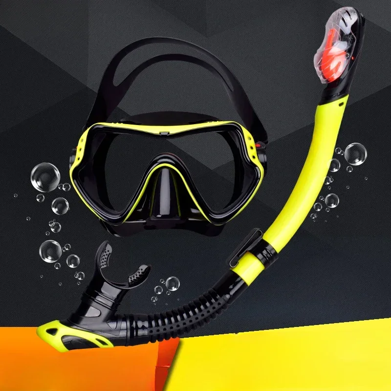 Diving goggles full dry breathing tube set