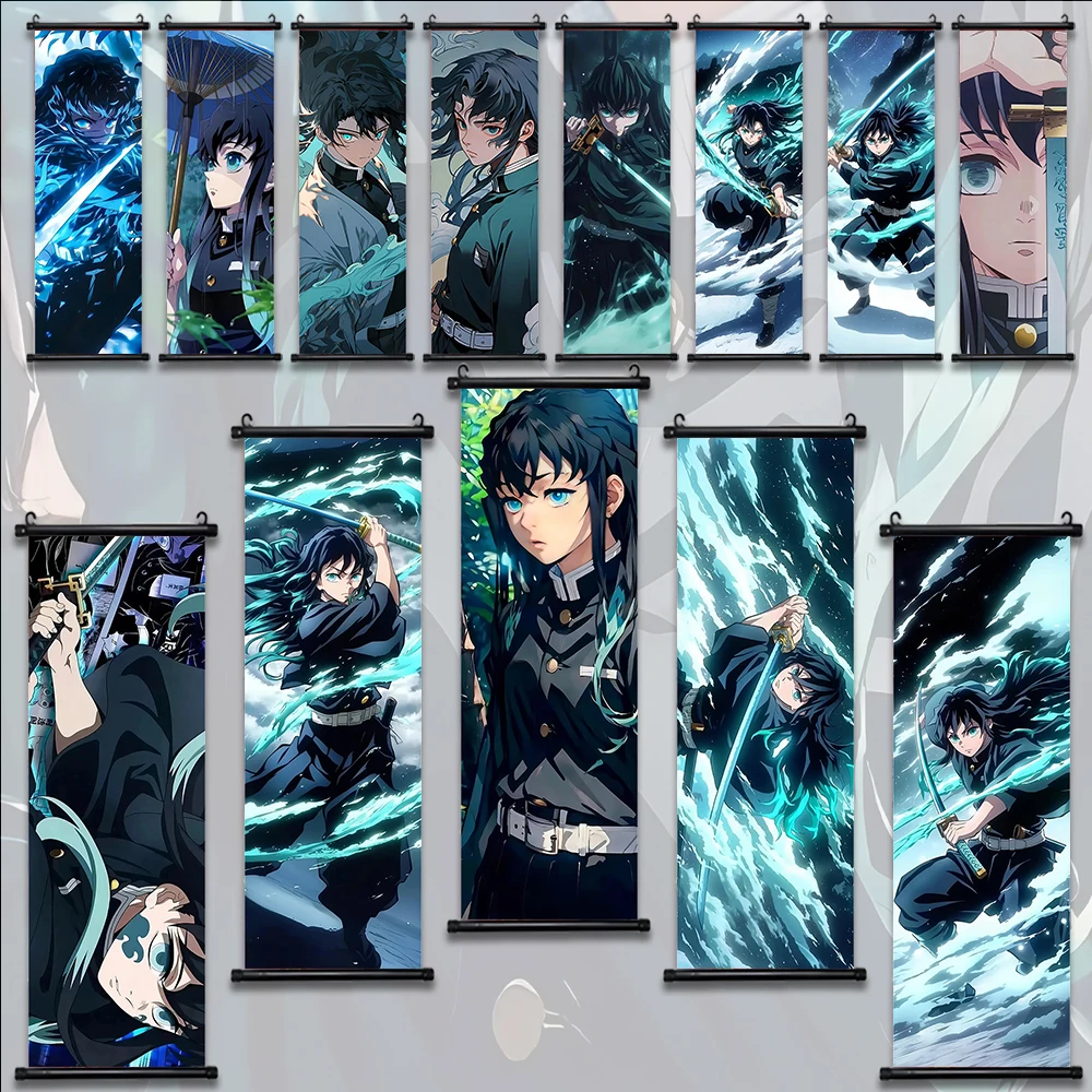 

Muichiro Tokito DemonSlayer Anime Wallpaper Hanging Scroll Poster Wall Artwork Canvas Painting Picture Print Home Decoration Art