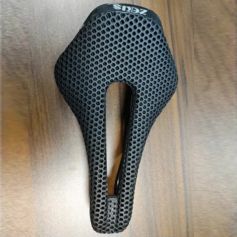 

MTB/Road Bike Ultralight 3D Printed Nylon/Carbon Fiber Hollow Saddle - Comfortable & Breathable Bicycle Part