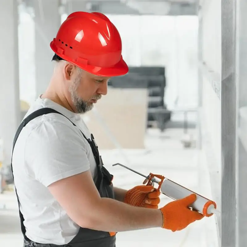 Строительная шапка для мужчин, защитное снаряжение, удобная каска с вентиляцией, регулируемая защита головы, поглощающая защита головы