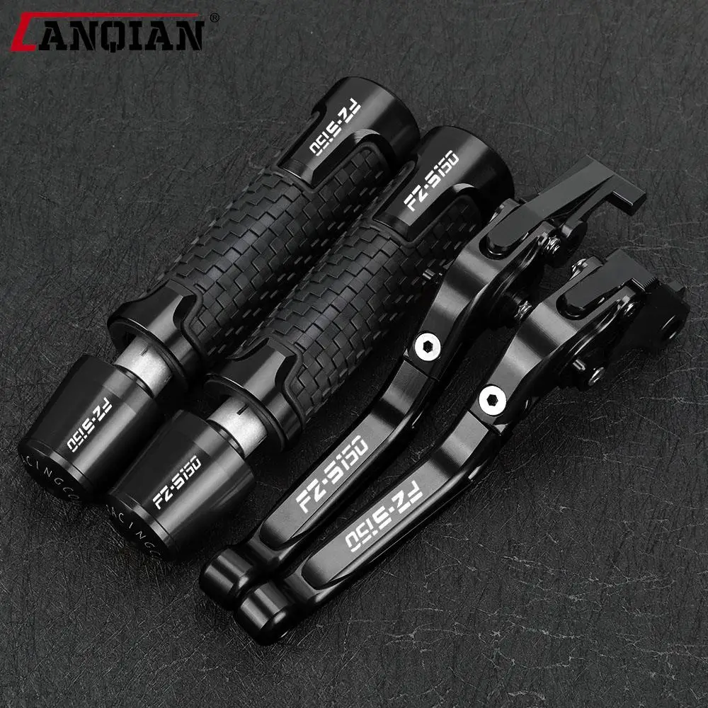 

For YAMAHA FZ-S 150 2015-2016 FZS 150 Accessories Motorcycle Adjustable Brake Clutch Levers Handlebar Hand Grips ends Lever Set