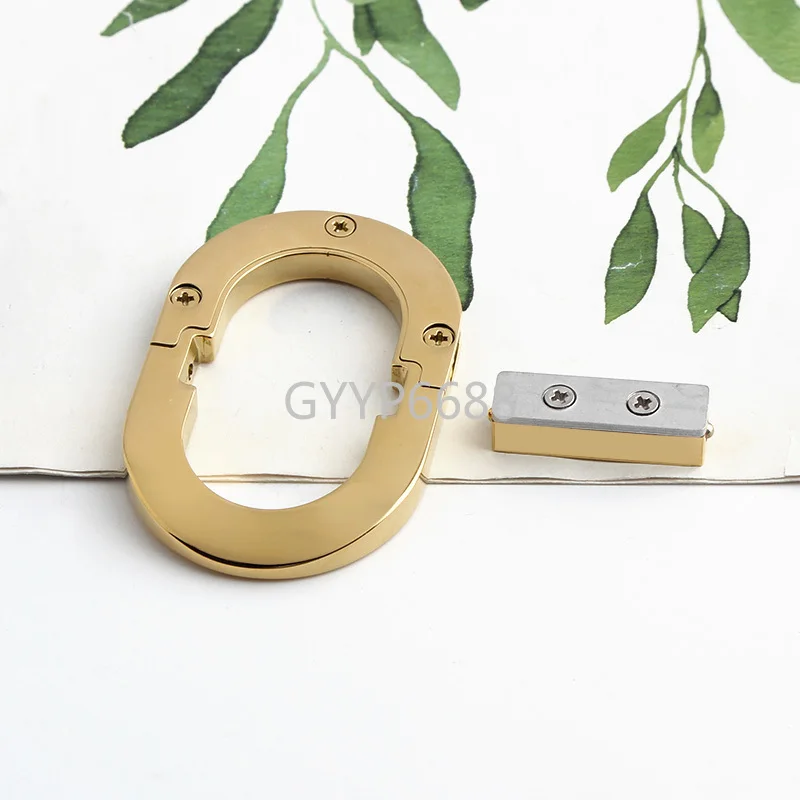 1/5Sets Gold Stainless Steel Metal Decorative Lock For DIY Leather Crossbody Handbag Shoulder Buckles Twist Lock Accessories