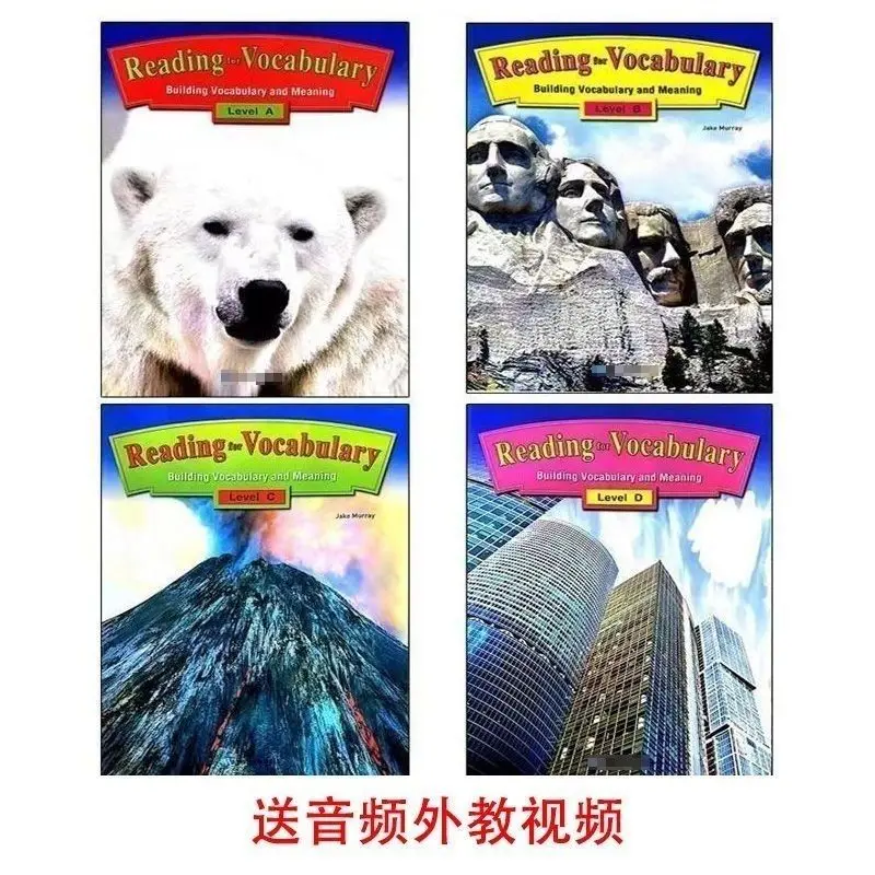 Reading For Vocabulary - Four-volume Set of English Reading Materials for Elementary and Middle School Students