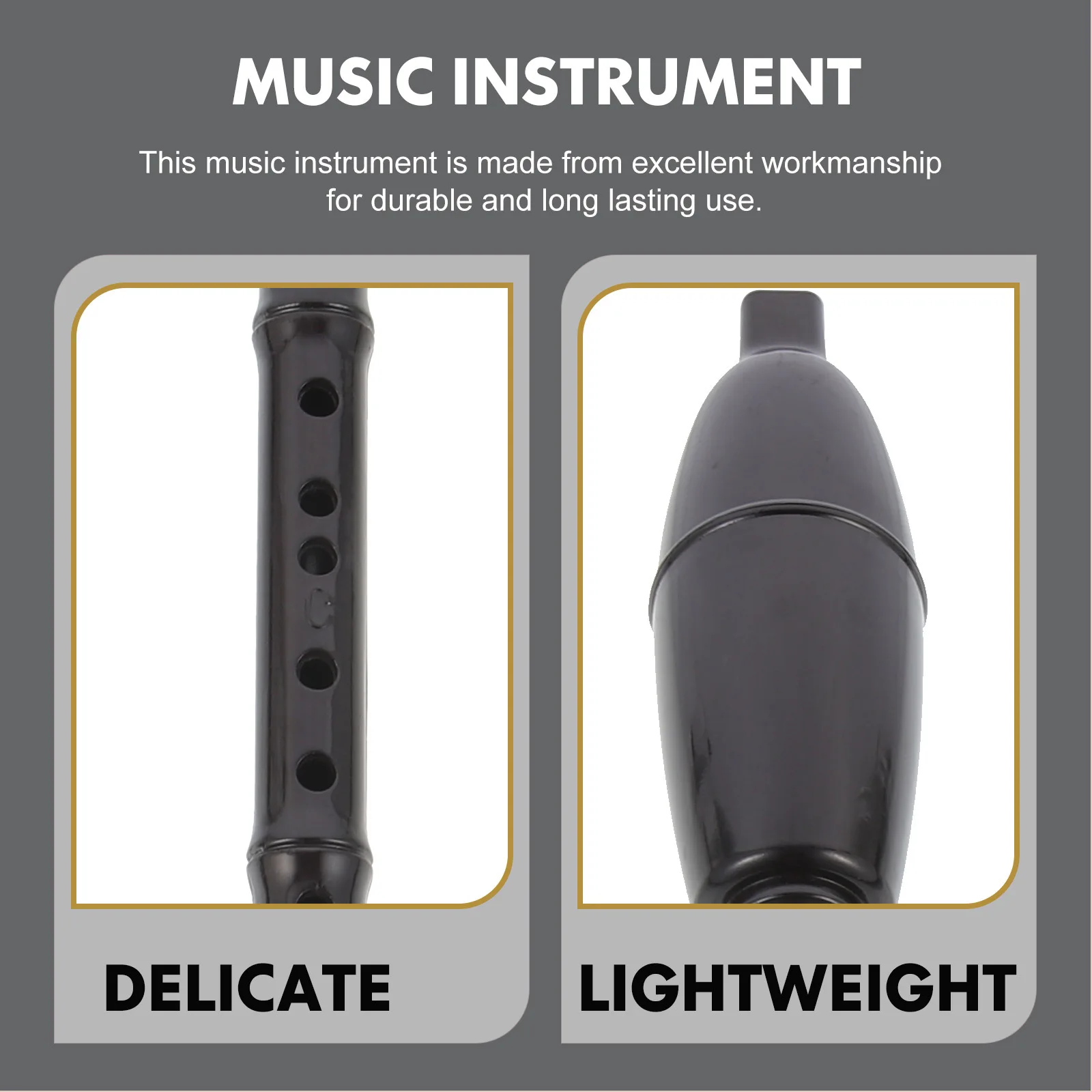 

1Set Traditional Bawu Instrument Made of Resin Lightweight Portable Vertical Flute with Pouch Ideal for Wind Music Lovers