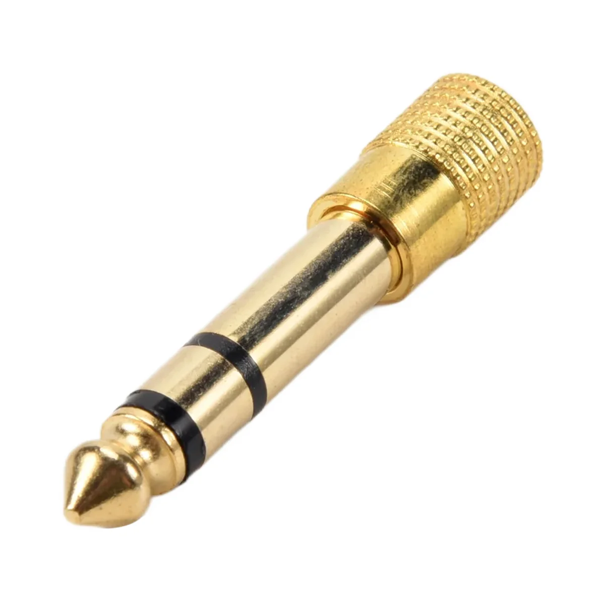 QUALITY HEADPHONE ADAPTER STEREO GOLD PLUG 1/4