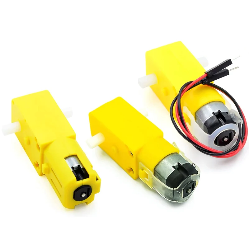 1PCS TT motor 130 motor intelligent car deceleration motor robot deceleration motor intelligent car dual axis yellow