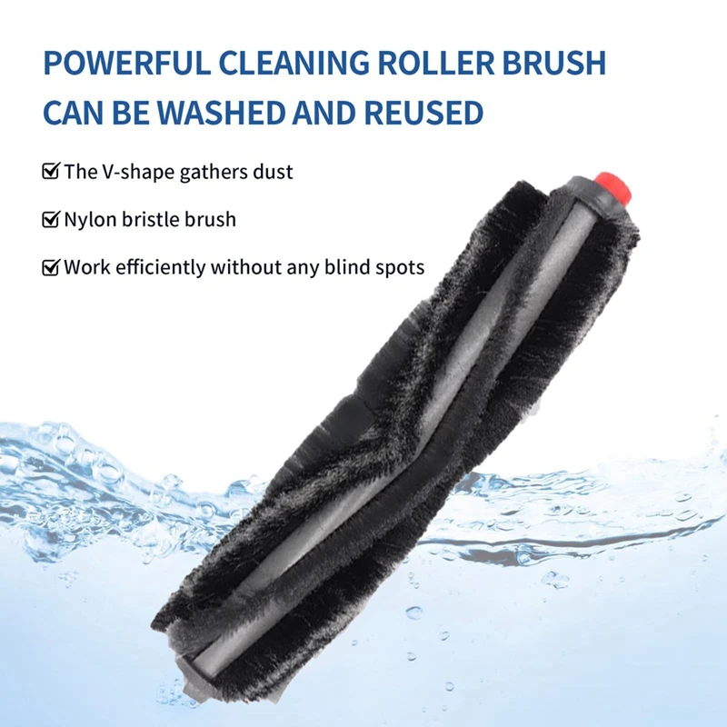 13ชิ้นสำหรับหุ่นยนต์ดูดฝุ่น Midea VCR21LDSW ผ้าถูพื้นแผ่นกรองอากาศ HEPA แปรงถูพื้นผ้า M6 Mian ด้านข้าง