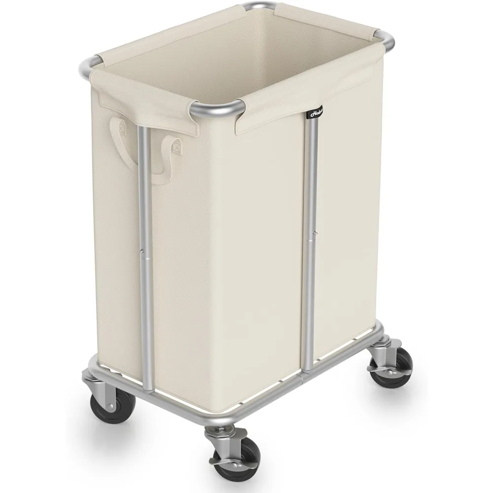 Laundry Basket with Wheels, Rolling Laundry Hamper 170L Large Dirty Clothes Hamper Cart with Metal Frame and Removable Bag,