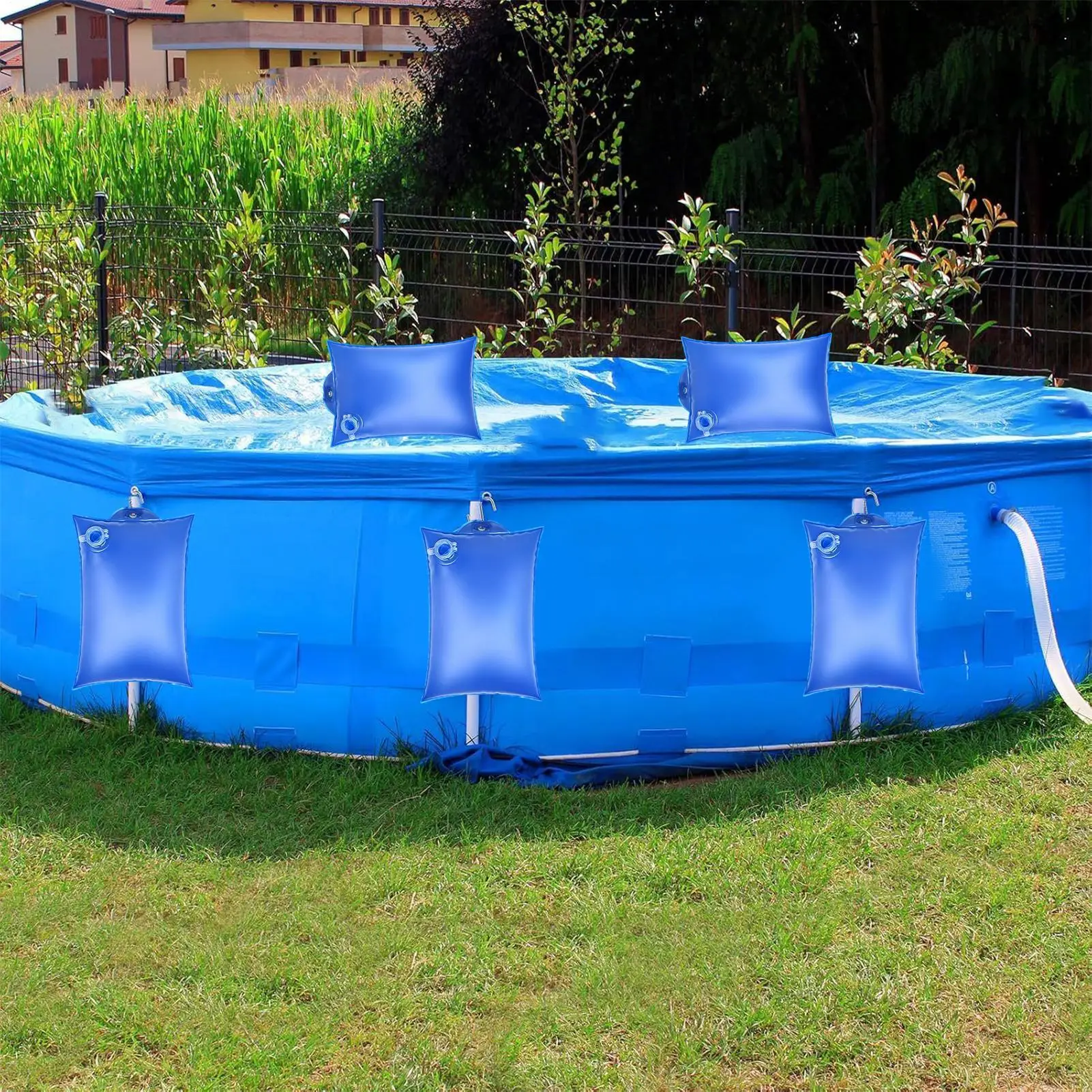 

Pool Cover Weights Heavy Duty Leak-Proof Spa Accessories 10 Pieces Swimming Pool Cover Tarp Weights for Hot Tub Storm Daily Home